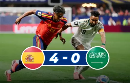Yamal abri� el marcador con su primer tanto en una Copa Mundial