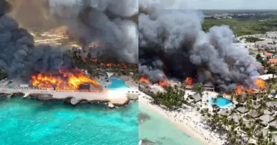 Incendio en resort de Rep�blica Dominicana dej� 1 turista muerta