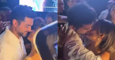 Shirley Arica y Pablo Heredia se van apasionado beso