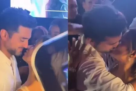 Shirley Arica y Pablo Heredia se van apasionado beso