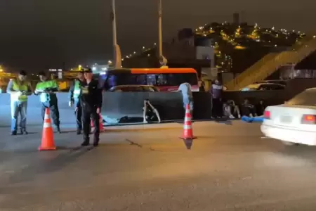 Hombre muere atropellado al intentar cruzar la Panamericana Norte