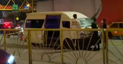 Chofer de combi fue asesinado a la altura del puente Atocongo en SJM.