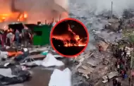 Voraz incendio consume mercado y deja al menos dos muertos y más de 15 heridos