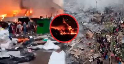 Incendio destruy� mercado de Gikomba.
