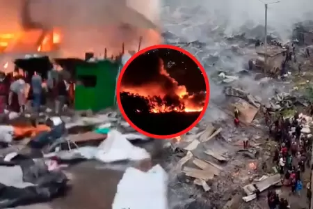 Incendio destruy� mercado de Gikomba.