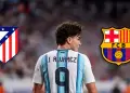 Juli�n �lvarez exhorta al Atl�tico de Madrid su deseo de fichar por el 'Bar�a' tras Mundial 2026