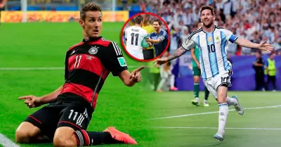 El exjugador alem�n se rindi� ante el astro argentino tras r�cord.
