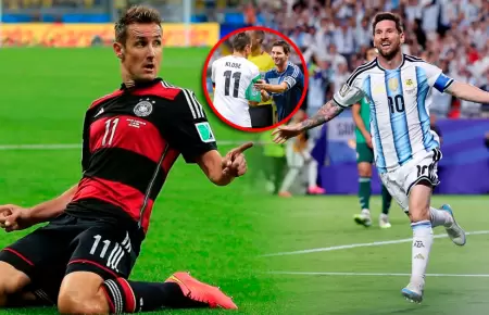 El exjugador alem�n se rindi� ante el astro argentino tras r�cord.