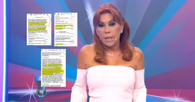 Magaly expone la denuncia que hizo ante el INPE y la Fiscal�a por amenazas que