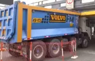 Vehículo de carga pesada quedó atascado en el puente de la avenida Brasil generando congestión vehicular