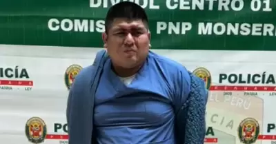 Delincuente capturado registraba m�s de una decena de antecedentes.