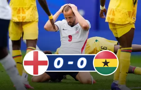 El equipo europeo perdi� una ocasi�n clara de gol a los pies de Kane.