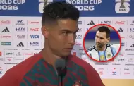 Cristiano Ronaldo se incomoda ante pregunta sobre Messi tras triunfo ante Uzbekistán: "No respondo"