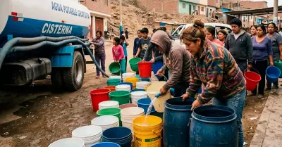 Corte de agua en distritos de Lima.
