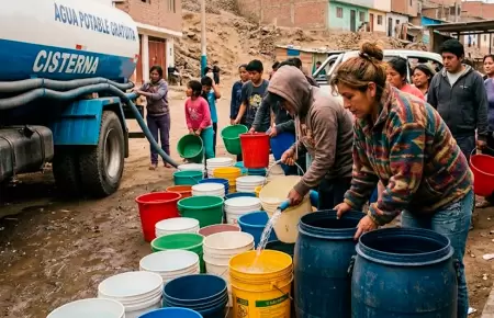 Corte de agua en distritos de Lima.