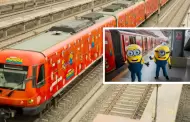 �Nuevo dise�o? Trenes de la L�nea 1 sorprenden al circular por Lima con tem�tica de los Minions