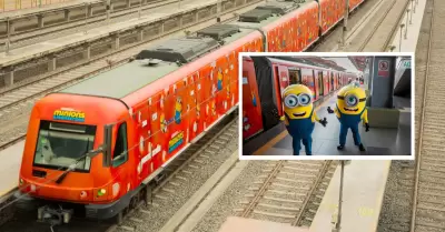 Trenes de la L�nea 1 presentaron novedosa tem�tica de los Minions.