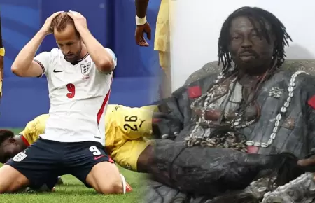 El espiritista se atribuy� el logro del empate de los ingleses frente a Ghana.