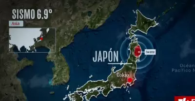 Terremoto de 6.9 sacude el norte de Jap�n