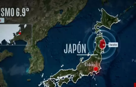 Terremoto de 6.9 sacude el norte de Jap�n