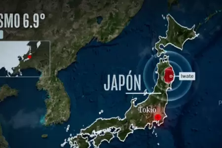 Terremoto de 6.9 sacude el norte de Jap�n