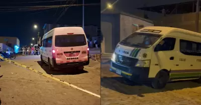Sicarios asesinan a chofer de combi en plena ruta