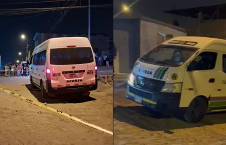 Sicarios asesinan a chofer de combi en plena ruta