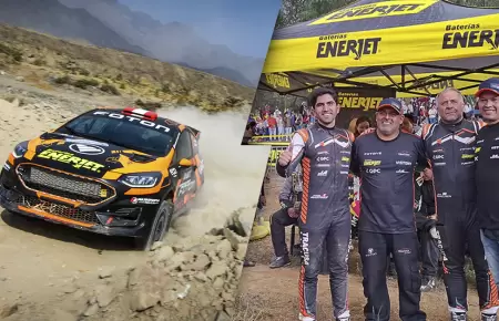 Bater�as Enerjet presente en el Rally Mobil en Piura.