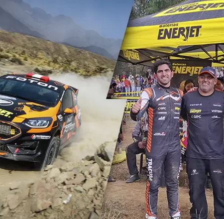Bater�as Enerjet presente en el Rally Mobil en Piura.