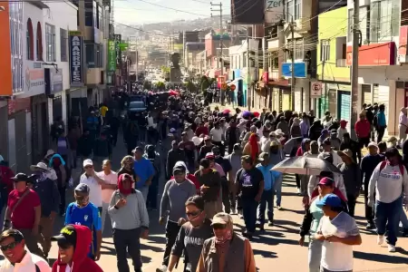 Moquegua realiza una protesta de 48 horas