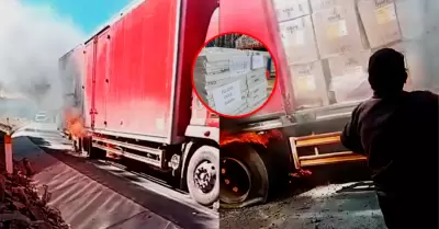 Veh�culo transportaba restos electorales desde el interior del pa�s.