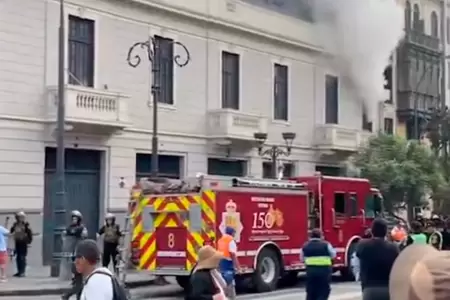 Nuevo incendio se registra en el Centro Hist�rico de Lima.