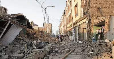 M�s de 300 mil viviendas colapsar�an ante un gran terremoto en el pa�s