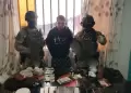 SJL: Polic�a captura a dos presuntos extorsionadores y traficantes de droga con armas, dinamita y celulares