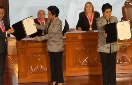 Norma Yarrow realiz� desplante al presidente del JNE.