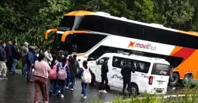 Accidente en Amazonas deja varios heridos por impacto