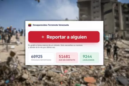 Plataforma permite reportar y encontrar desaparecidos en el terremoto