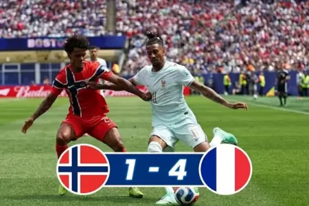 Triplete de Demb�l� asegur� la victoria.