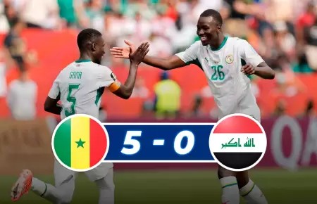 El conjunto senegal�s clav� una goleada que enciende el sue�o a 16vos