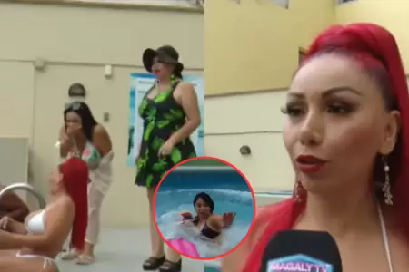 Deysi Araujo organiza piscinazo con sus amigas, pero seguridad la retira