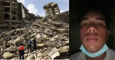 Joven venezolano pide ayuda mediante video atrapado bajo los escombros