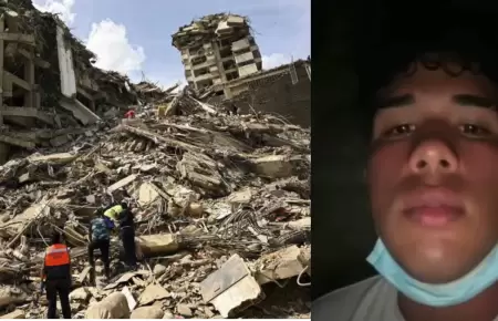 Joven venezolano pide ayuda mediante video atrapado bajo los escombros