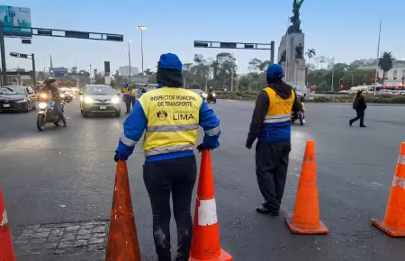 Cierre del Centro Hist�rico de Lima por marchas