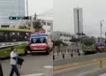 San Isidro: Choque de bus de la L�nea 73 contra ambulancia en la avenida Paseo de la Rep�blica deja 3 heridos