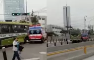 San Isidro: Choque de bus de la Línea 73 contra ambulancia en la avenida Paseo de la República deja 3 heridos