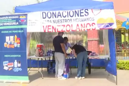 Instalan centro de acopio en Surco tras terremotos en Venezuela.
