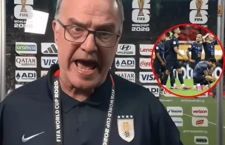 Marcelo Bielsa explot� tras eliminaci�n de Uruguay del Mundial 2026