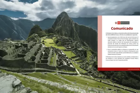 Turista franc�s muere tras sufrir descompensaci�n durante visita a Machu Picchu