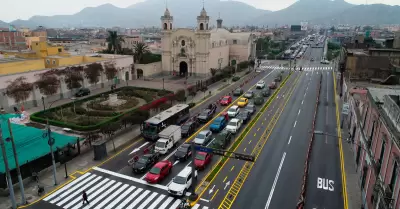 Avenida Tacna reabierta para el paso vehicular.