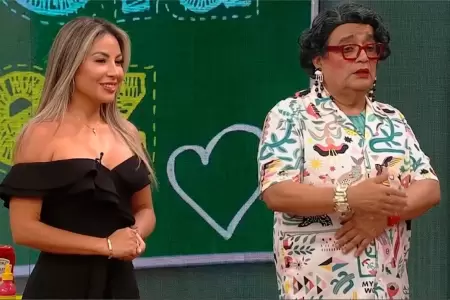 La trujillana sorprendi� al aparecer en el programa.